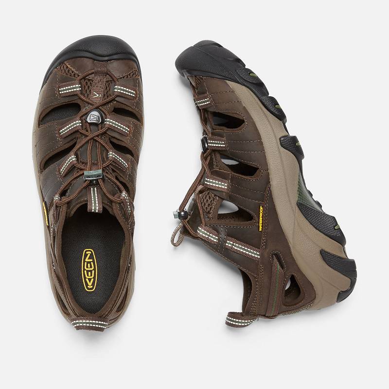 Keen Arroyo II Trekkingsandalen Herren DE-60835 Slate Black/Bronze Green - Keen Herrenschuhe Braun